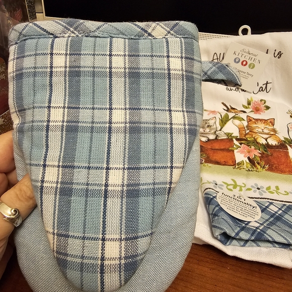 NEW 3 PC KITCHEN TOWEL SET (CAT DETAILS) - Picture 4 of 11